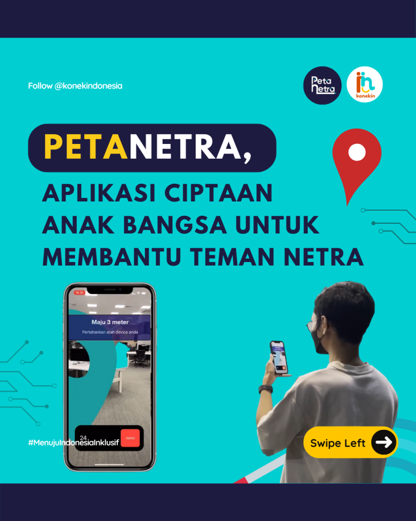PetaNetra, Aplikasi Ciptaan Anak Bangsa Untuk Membantu Teman Disabilitas Netra